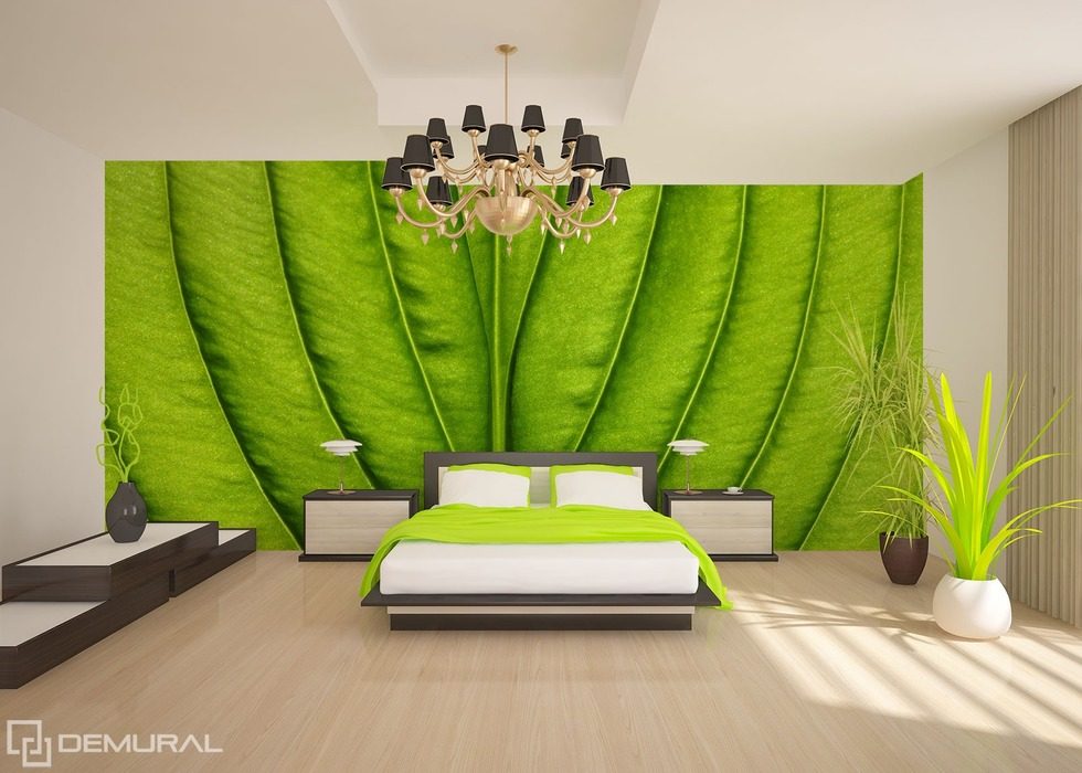 und die Wand wird grün Fototapeten Texturen Fototapeten Demural