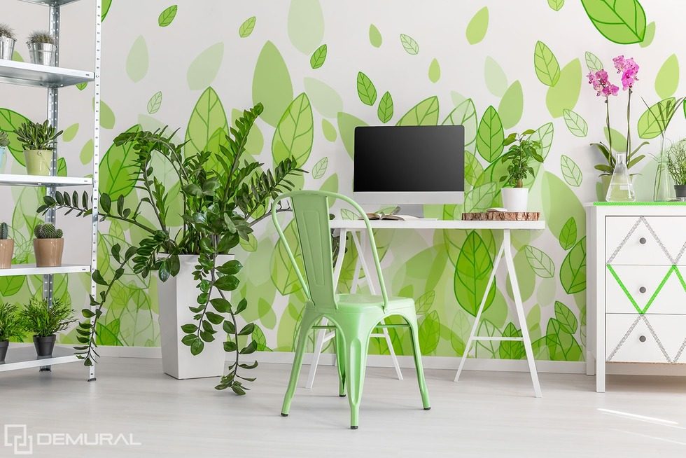 Ein herrlicher grüner Schmaus  Fototapete fürs Wohnzimmer Fototapeten Demural