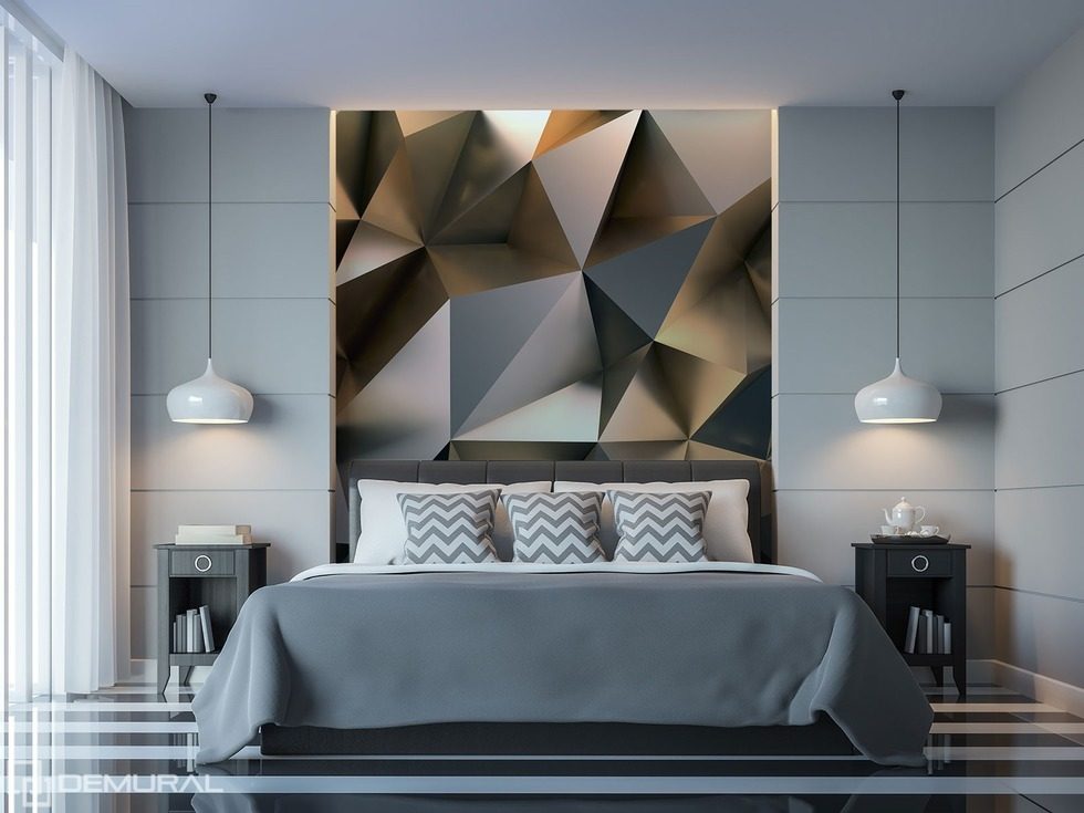 Der geometrische Mischmasch des Überschwangs Fototapete für Schlafzimmer Fototapeten Demural