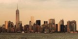 Abendliches Panorama der New Yorker Skyline