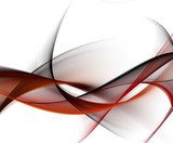 Dynamische Wellen in Rot und Schwarz