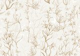 Elegante Botanik in sanften Beige-Tönen