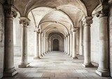 Eleganter historischer Säulengang im Innenraum