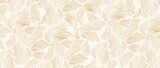 Elegantes Blattmuster in Beige