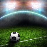Flutlicht-Action auf grünem Spielfeld