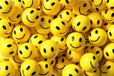 Fröhliche gelbe Smileys für Kinderwände