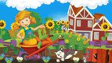 Fröhliches Bauernhof-Abenteuer im Garten