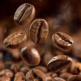 Kraftvolle Kaffeebohnen-Explosion