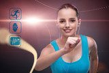 Lebendige Laufszene im digitalen Morgenlicht