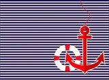 Maritime Ruhe in Streifendetails