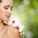 Natürliche Eleganz mit Orchideenporträt