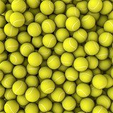 Sonnenklare Tennisballstrukturen