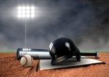Spannendes Baseball-Nachtspiel