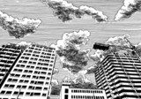 Urbanes Panorama in skizzenhafter Eleganz