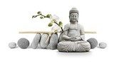 Zen-Idylle mit Lotus und Buddha