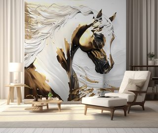 ein pferd mit wallender mahne fototapeten tiere fototapeten demural