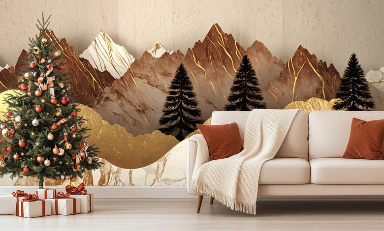 berglandschaft mit ausgepragtem gefalle fototapete furs wohnzimmer fototapeten demural