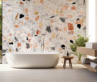 mosaikakzent im modernen interieur fototapeten texturen fototapeten demural