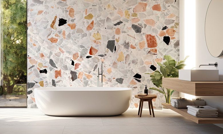 mosaikakzent im modernen interieur fototapeten texturen fototapeten demural