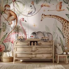 Exotisches-dschungelabenteuer-mit-tierischen-freunden-fototapete-fur-kinderzimmer-fototapeten-demural