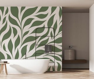 grunes motiv organischer harmonie fototapeten fur badezimmer fototapeten demural