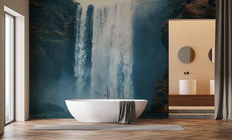 ruhe inmitten der kraft der natur fototapeten fur badezimmer fototapeten demural