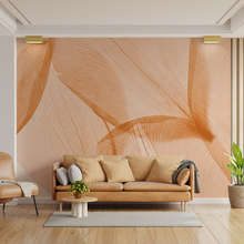 Zarte-eleganz-in-pfirsichtonen-fototapete-furs-wohnzimmer-fototapeten-demural