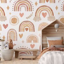 Pastellregenbogen-und-herzchen-fur-die-kleinsten-fototapete-fur-kinderzimmer-fototapeten-demural