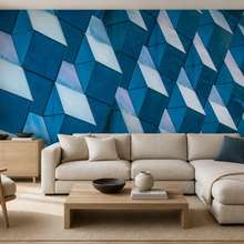 Kontrastreiche-geometrie-raumlicher-paneele-in-intensiven-blautonen-fototapeten-architektur-fototapeten-demural
