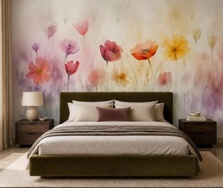 sanfte blumenpalette in harmonischer anordnung fototapeten blumen fototapeten demural