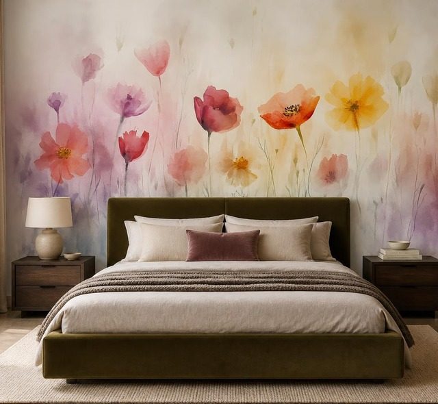sanfte blumenpalette in harmonischer anordnung fototapeten blumen fototapeten demural