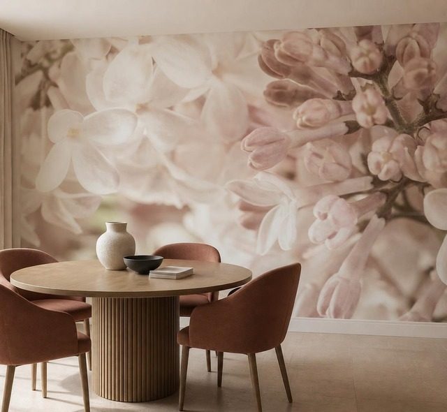 zarte harmonie von rosa und creme fototapeten blumen fototapeten demural
