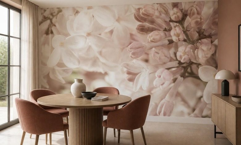 zarte harmonie von rosa und creme fototapeten blumen fototapeten demural