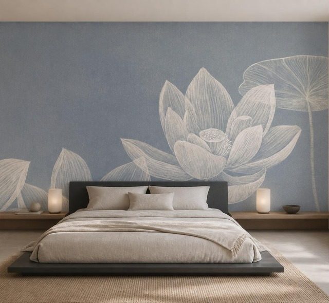 diffuses licht betont zarte bluten fototapete fur schlafzimmer fototapeten demural