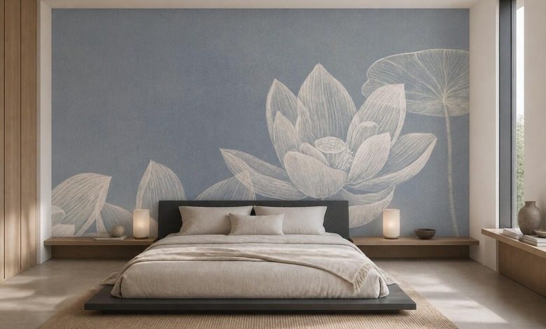 diffuses licht betont zarte bluten fototapete fur schlafzimmer fototapeten demural