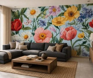 kunstlerische dekoration im dekorativen stil fototapete furs wohnzimmer fototapeten demural