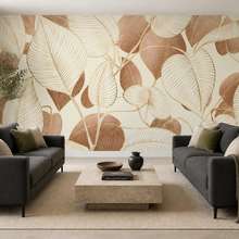 Sanftes-licht-betont-das-blattreiche-motiv-fototapete-furs-wohnzimmer-fototapeten-demural