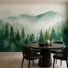 Neblige-panorama-eines-bergwaldes-fototapeten-wald-fototapeten-demural