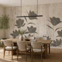 Harmonische-komposition-floraler-silhouetten-fototapeten-blumen-fototapeten-demural