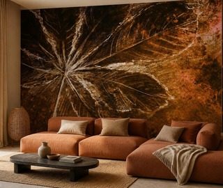 kontrast von warmen brauntonen und hellen akzenten fototapete furs wohnzimmer fototapeten demural