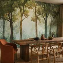 Baume-die-einen-naturlichen-wald-schaffen-fototapeten-wald-fototapeten-demural