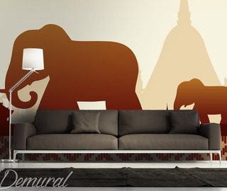 familie der elefanten fototapeten orientalische fototapeten demural