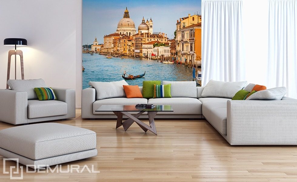 Ausflug durch Venedig Fototapete fürs Wohnzimmer Fototapeten Demural
