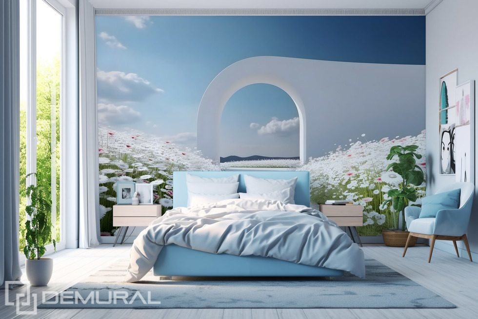 Ein bisschen Sonne und Finesse Fototapete für Schlafzimmer Fototapeten Demural